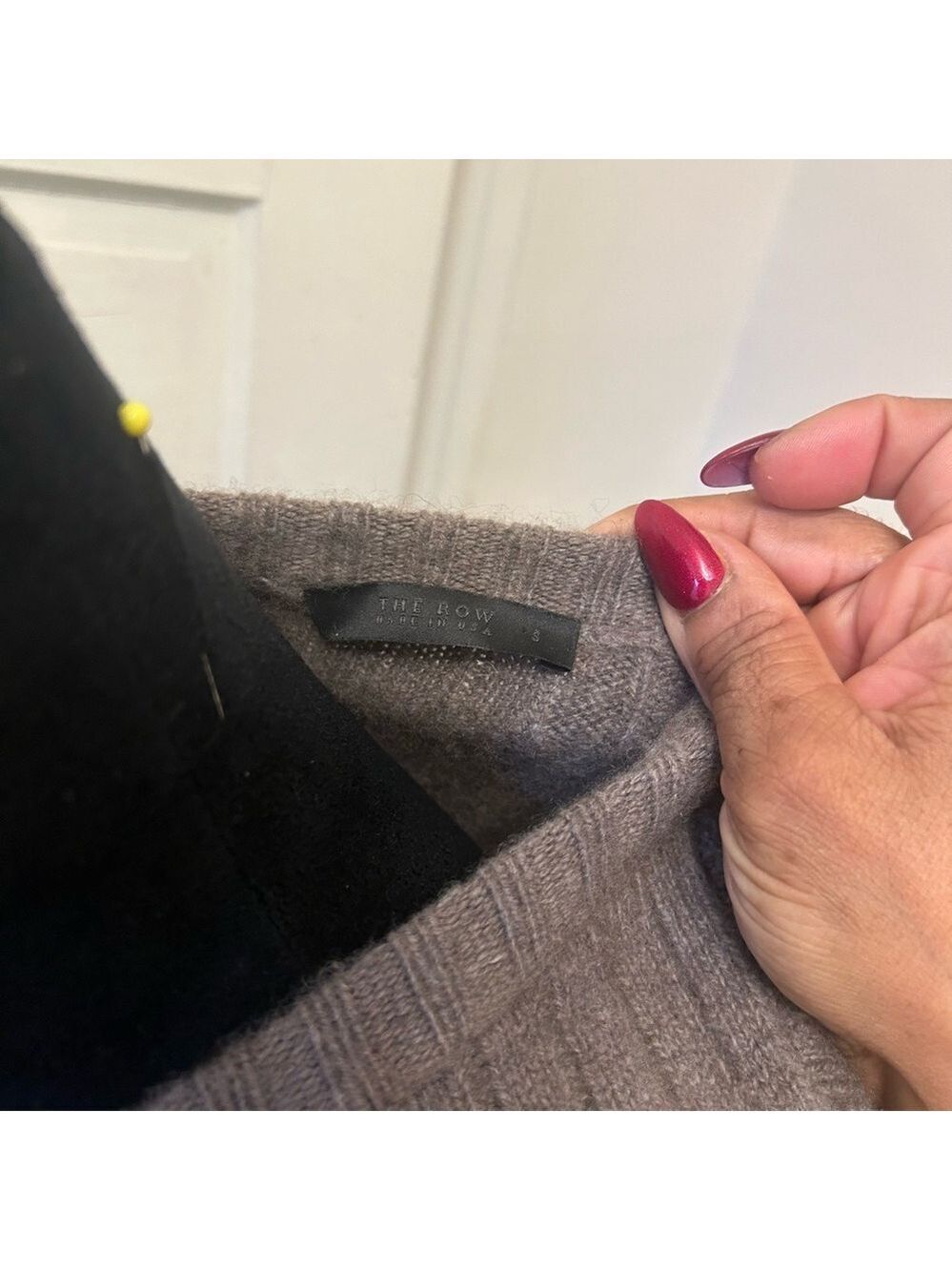 Women's Ribbed Sweater - Gray - Picture 4 of 7